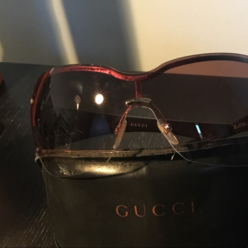 Gucci shield sunglasses